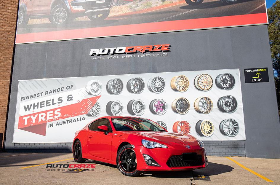 TOYOTA 86 MR116 MATTE BLACK RED EDGE